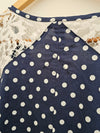 AUNTY Polka Dot & Lace Top