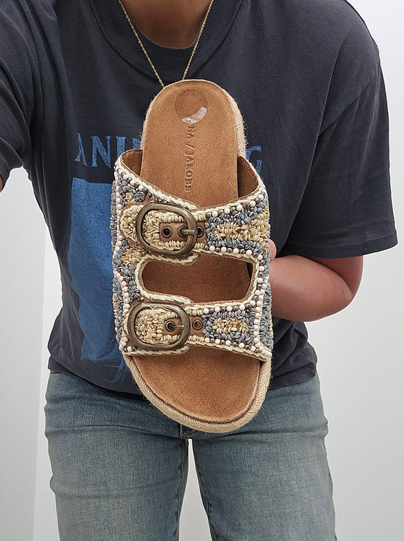 ANA JAKOBS Beaded Sandals