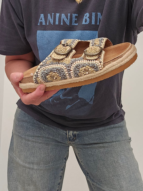 ANA JAKOBS Beaded Sandals