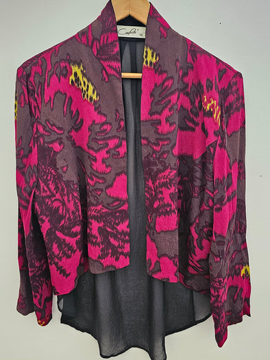 CAFE vibrant print jacket