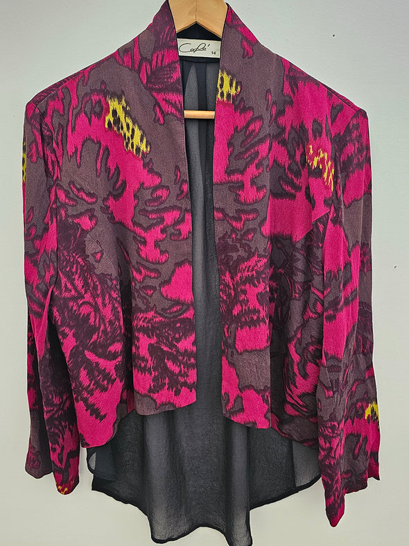 CAFE vibrant print jacket