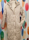 I BODY Cream Longline Puffer Jacket