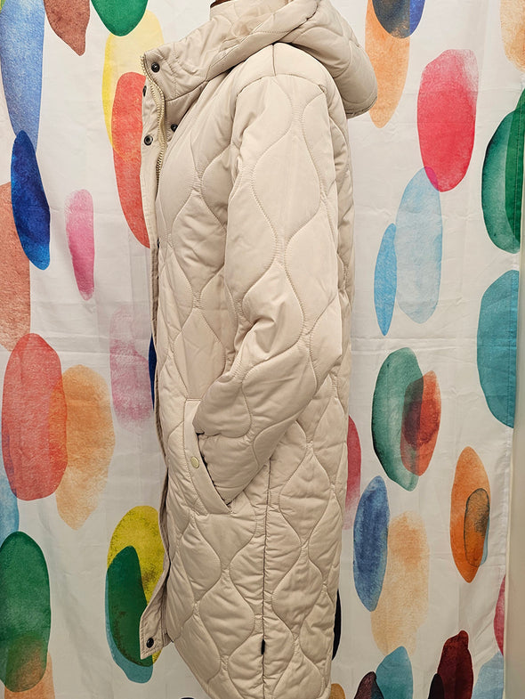 I BODY Cream Longline Puffer Jacket