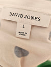 David Jones White Black polka dot t-shirt