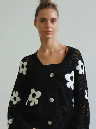 Danna Black Cardigan