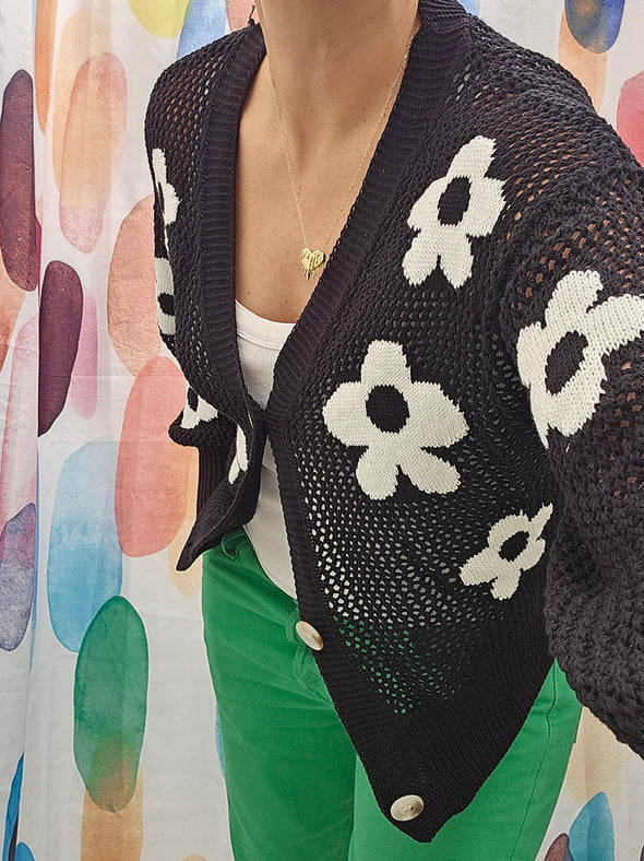 Danna Black Cardigan