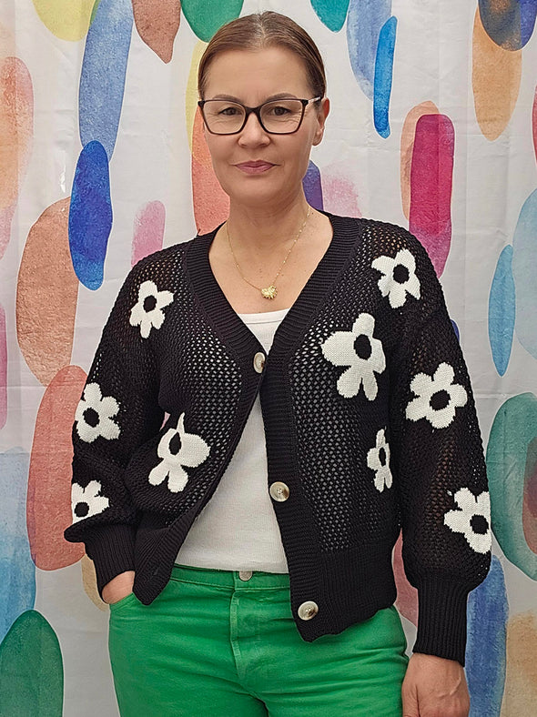 Danna Black Cardigan