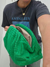EGO Green Statement Clutch Purse