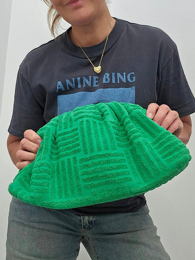 EGO Green Statement Clutch Purse
