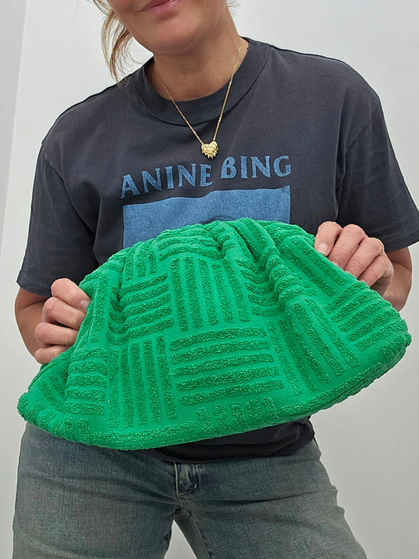 EGO Green Statement Clutch Purse