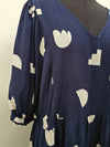 ELM Size 18 Navy Print Dress