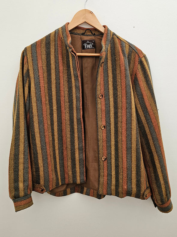 FAYS Vintage Wool Button up Bomber