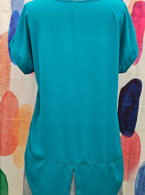 Foil Teal Top