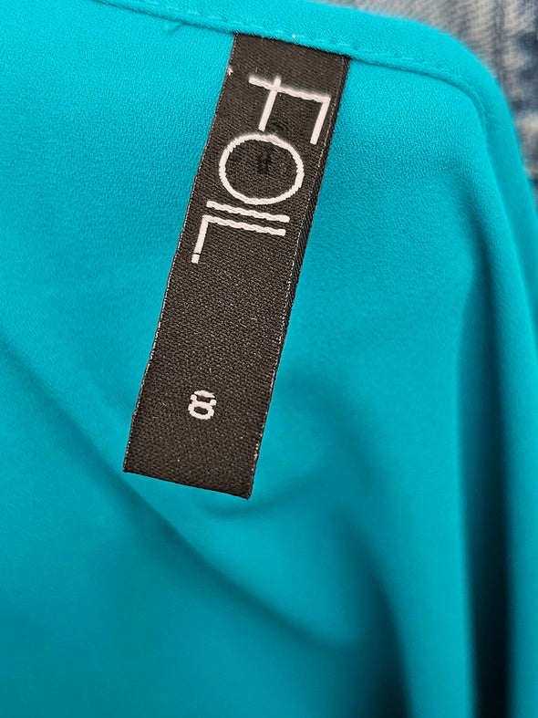 Foil Teal Top