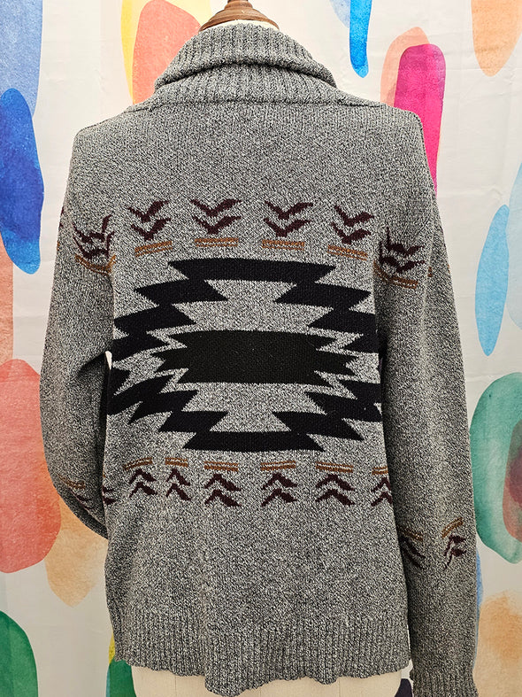 PARK Grey Aztec Cardigan