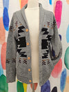 PARK Grey Aztec Cardigan