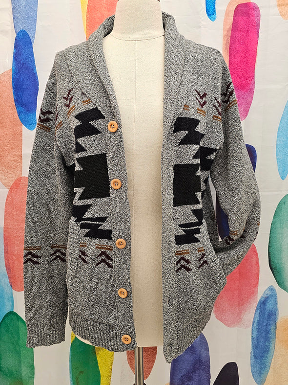 PARK Grey Aztec Cardigan