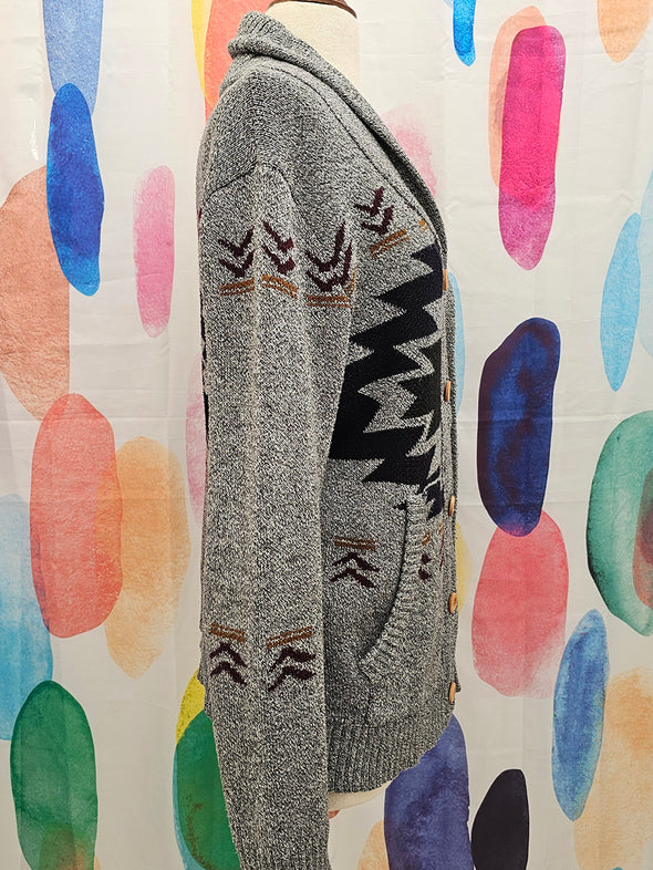 PARK Grey Aztec Cardigan