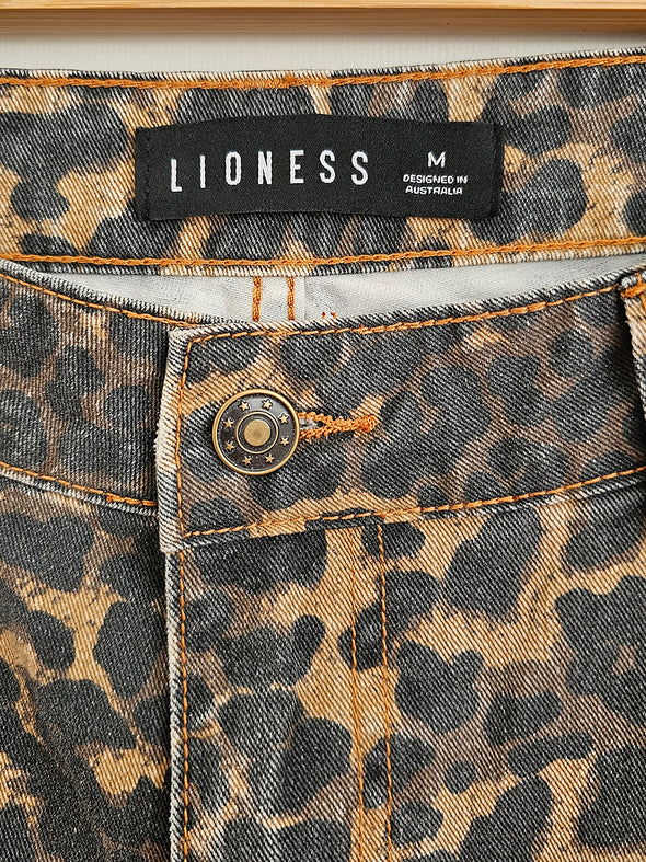 LIONESS Size M Print Jeans