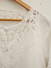 VINTAGE Lace Detail Button up Shirt