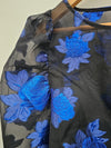 MONSOON Electric Blue Flower Sheer Top