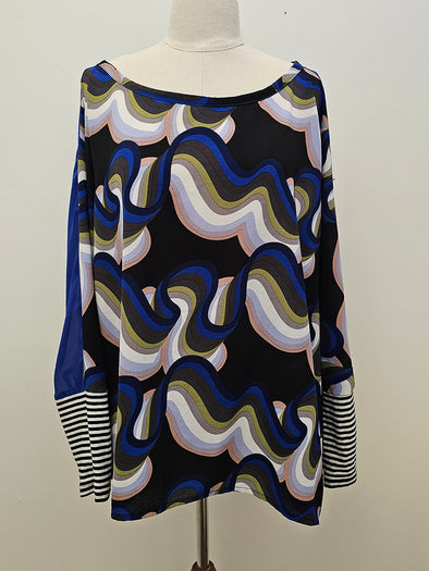 MARTHA NEILLE Size L Drape Top