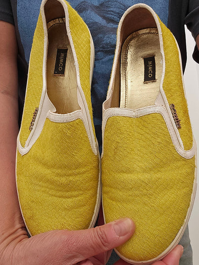 MIMCO Acid Yellow Slip ons