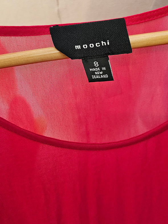 MOOCHI Drape Fuschia Dress
