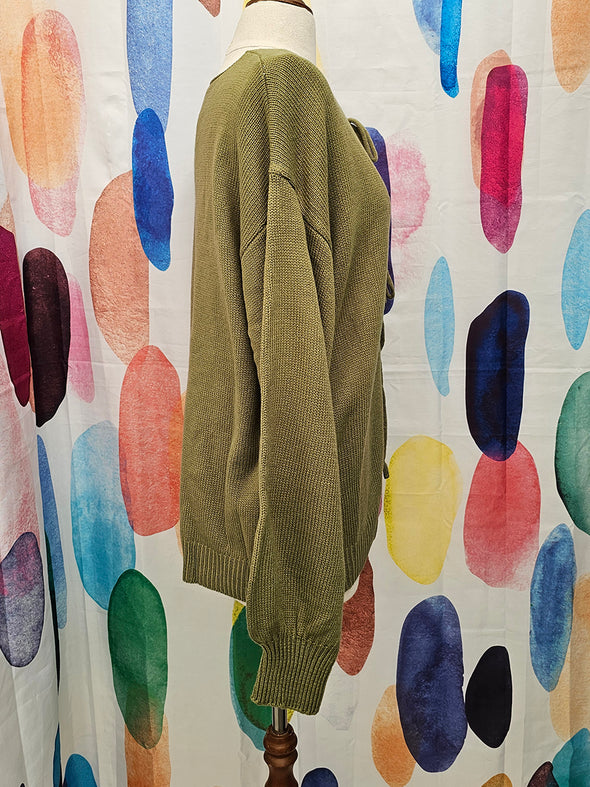 SAGE CARDIGAN Tie Front detail