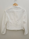 PERRI CUTTEN Cream Crop Zip Jacket