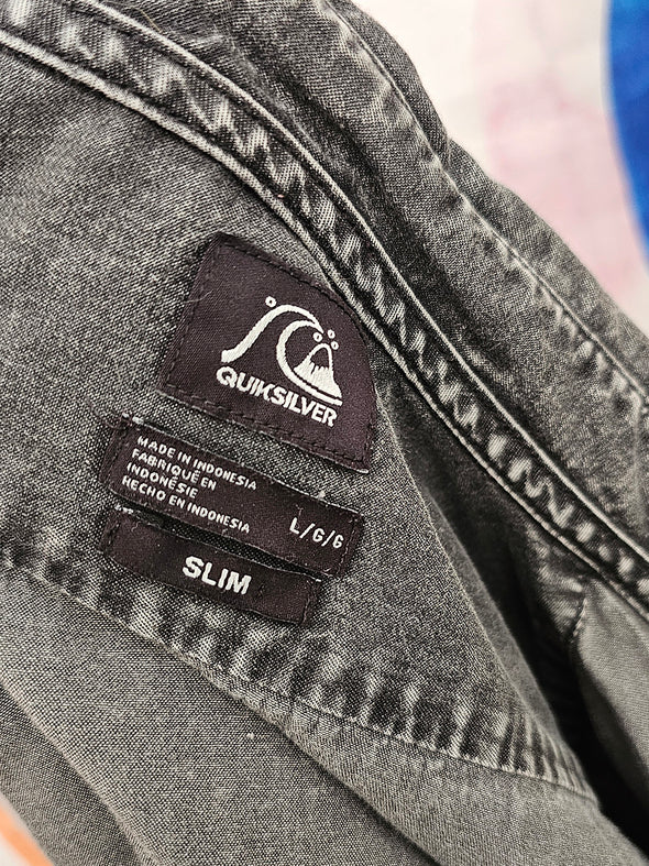 QUIKSILVER Charcoal Denim Shirt