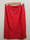 VINTAGE Red Leather Skirt