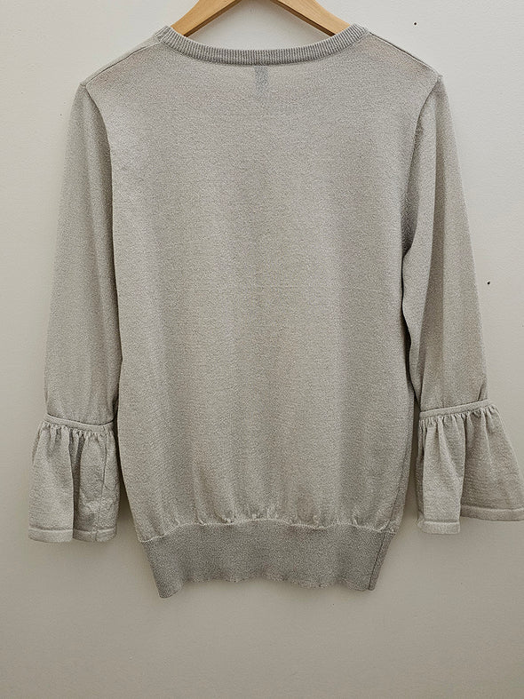 SOYACONCEPT Silver Detailed Sleeve Top