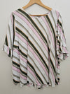 STUDIO CURVE Diagonal Stripe Top