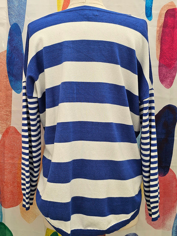 Signify Blue White Stripe Jumper