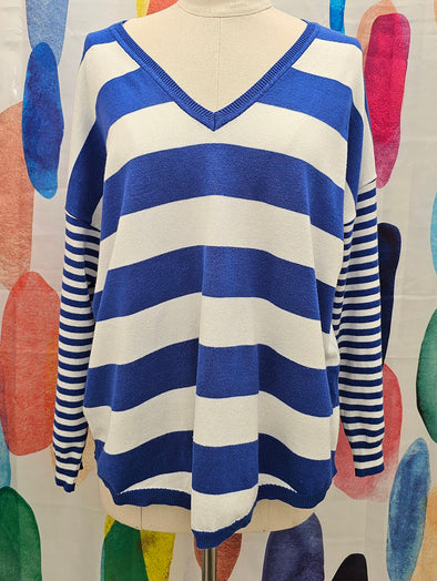 Signify Blue White Stripe Jumper
