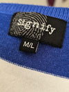 Signify Blue White Stripe Jumper
