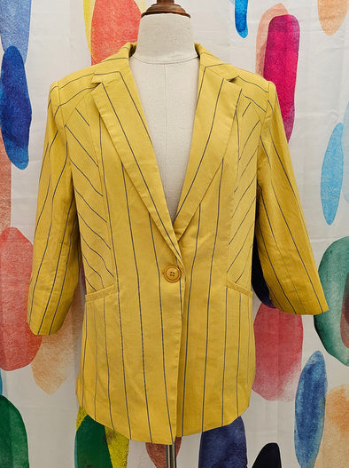 Zafina Butter pinstripe blazer