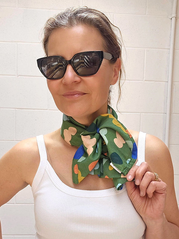 Green Splotch Lightweight Infinity