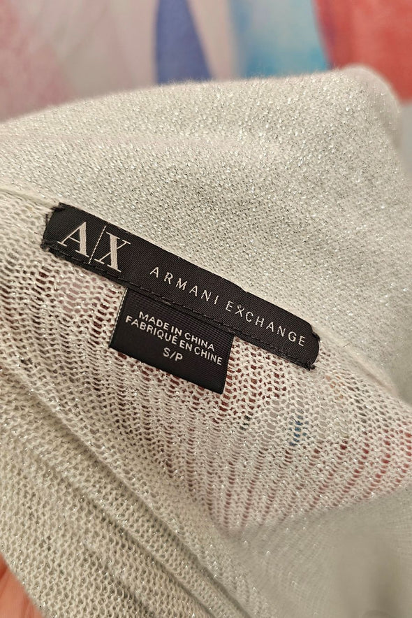ARMANI EXCHANGE Stunning silver cardigan