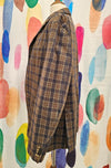 BENETTON Plaid Bazer
