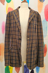 BENETTON Plaid Bazer