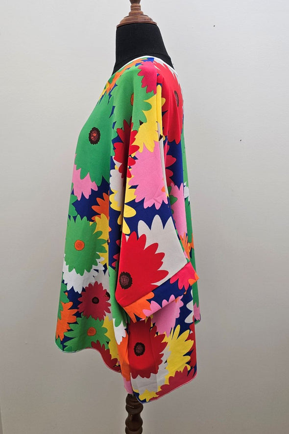 FLOWER JOY onesize drape top