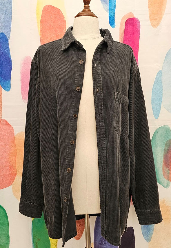 ABSENT Cord button up shirt