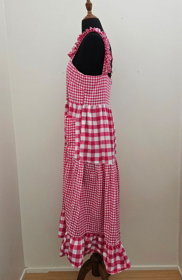TRELISE COOPER Gingham Maxi Dress
