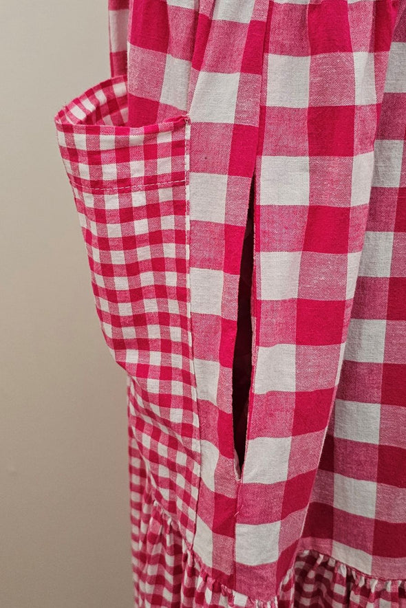 TRELISE COOPER Gingham Maxi Dress