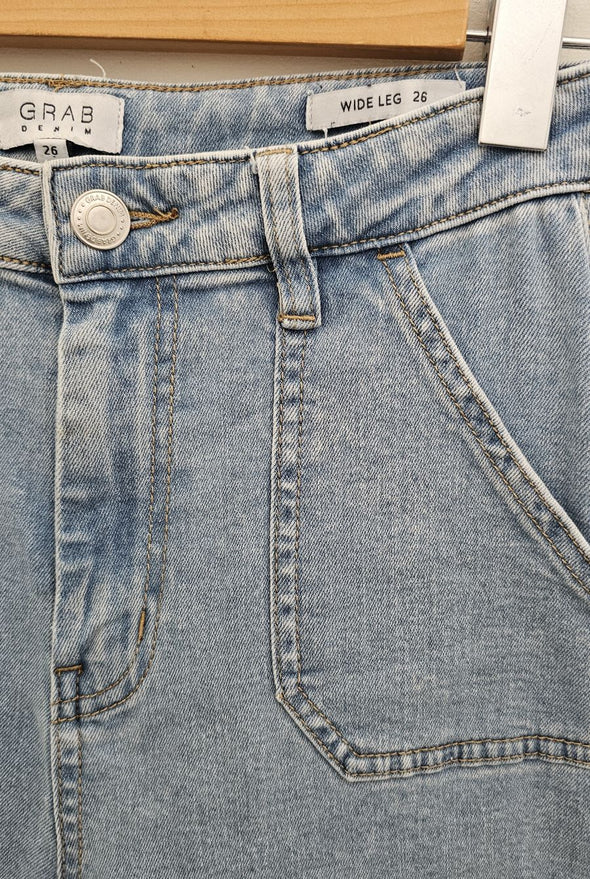 GRAB denim wide leg jeans 26