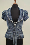 GUESS Size 10 denim button up top