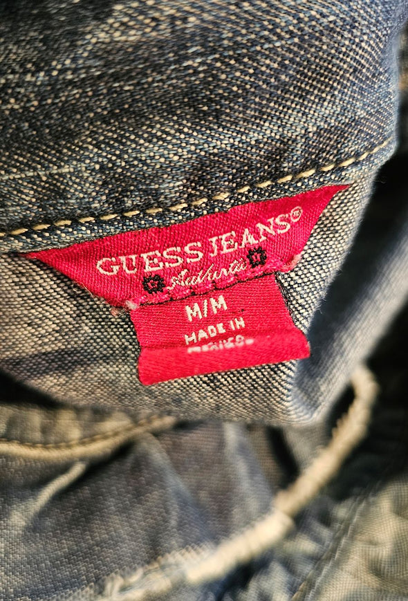 GUESS Size 10 denim button up top
