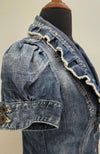 GUESS Size 10 denim button up top